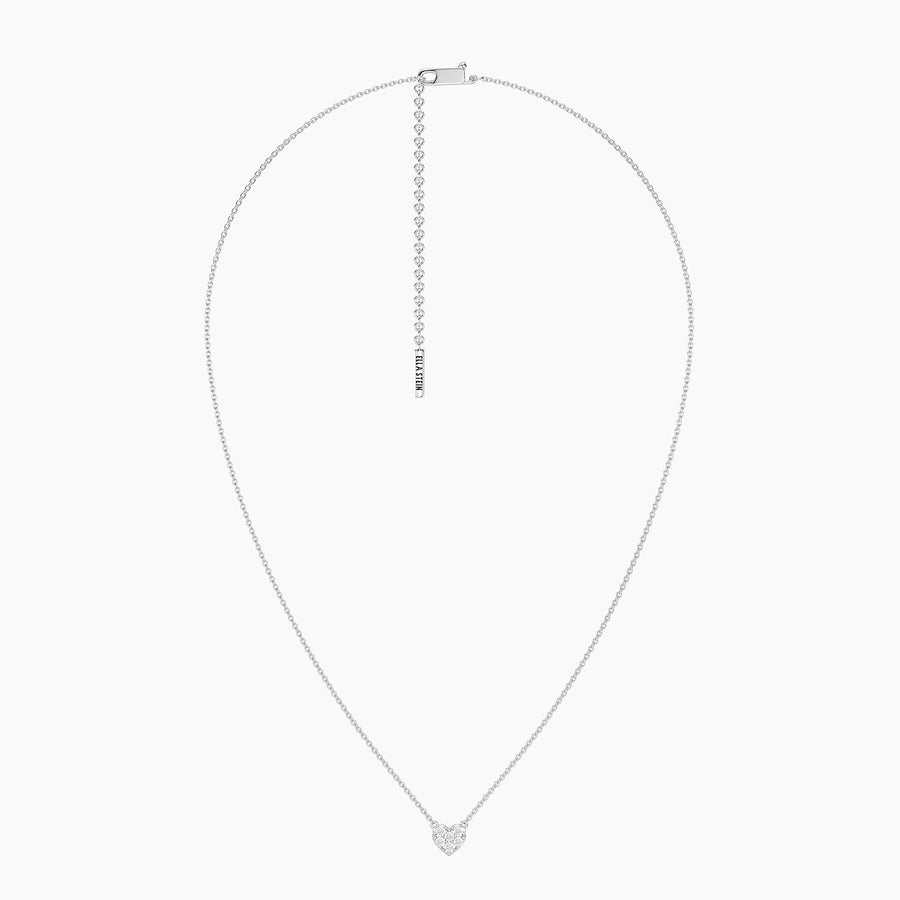 Lab-Grown 0.21 Ct Heart Pendant Necklace