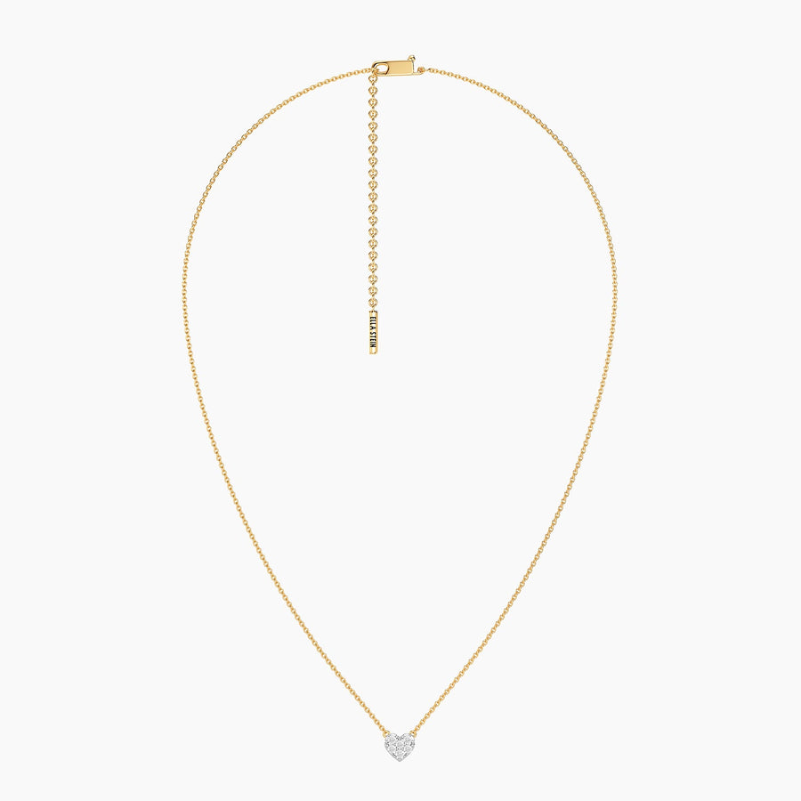 Lab-Grown 0.21 Ct Heart Pendant Necklace