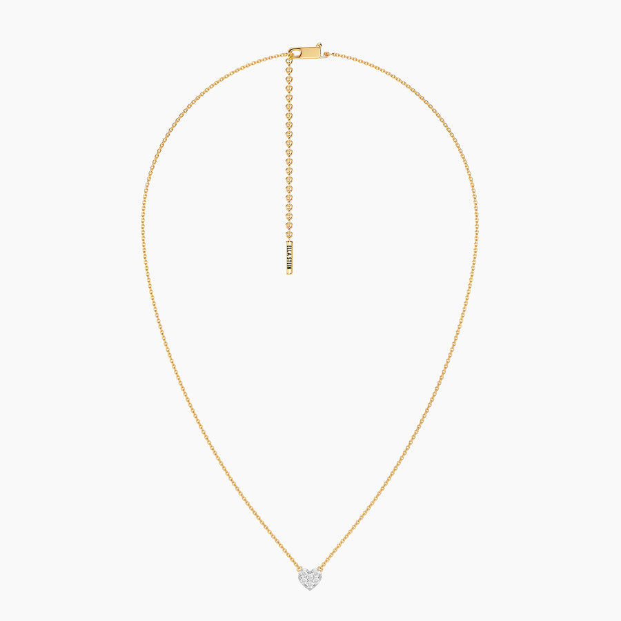 Lab-Grown 0.21 Ct Heart Pendant Necklace