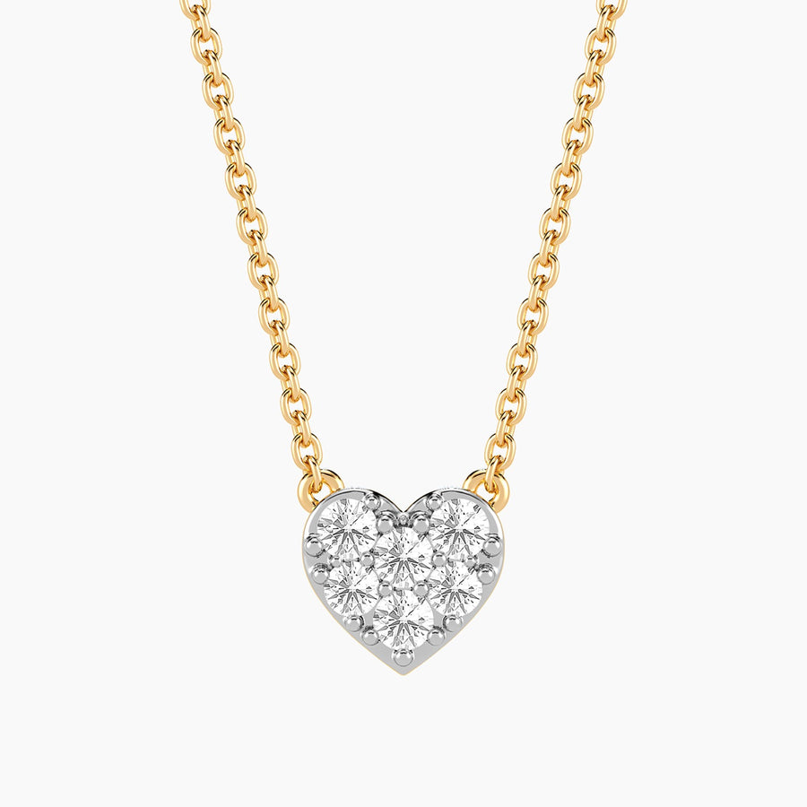 Lab-Grown 0.29 Ct Heart Pendant Necklace