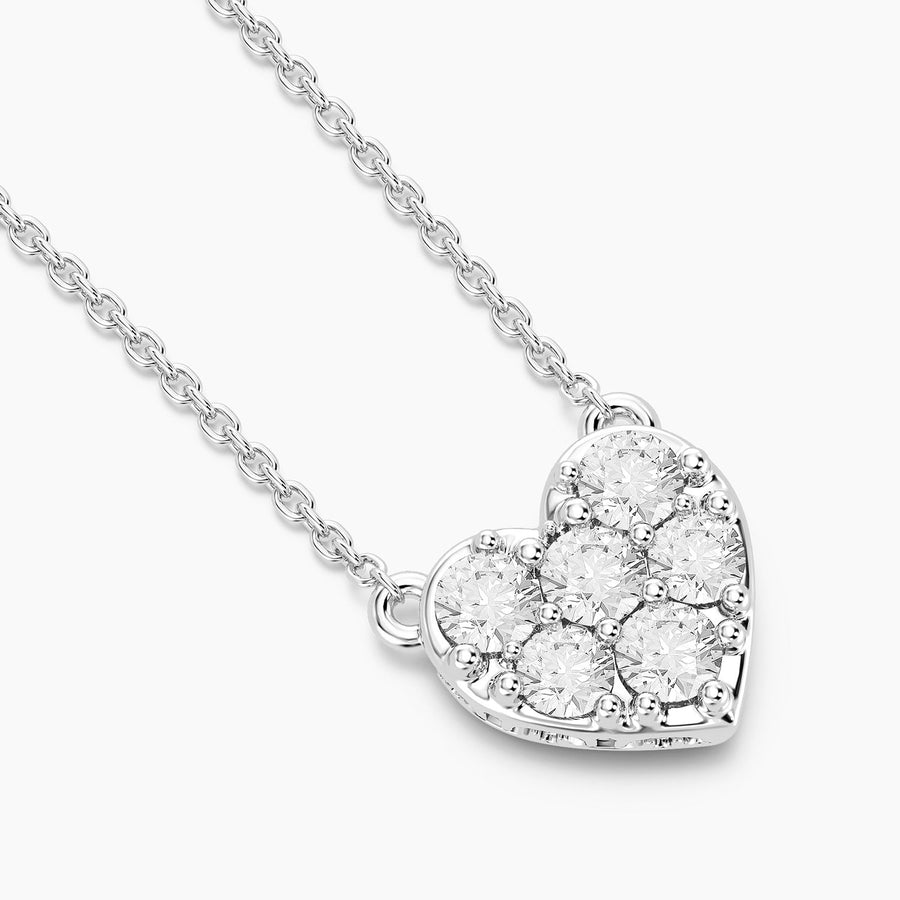 Lab-Grown 0.29 Ct Heart Pendant Necklace