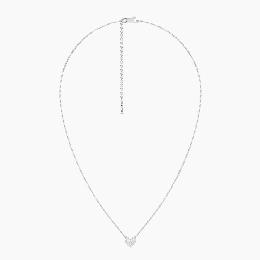 Lab-Grown 0.29 Ct Heart Pendant Necklace