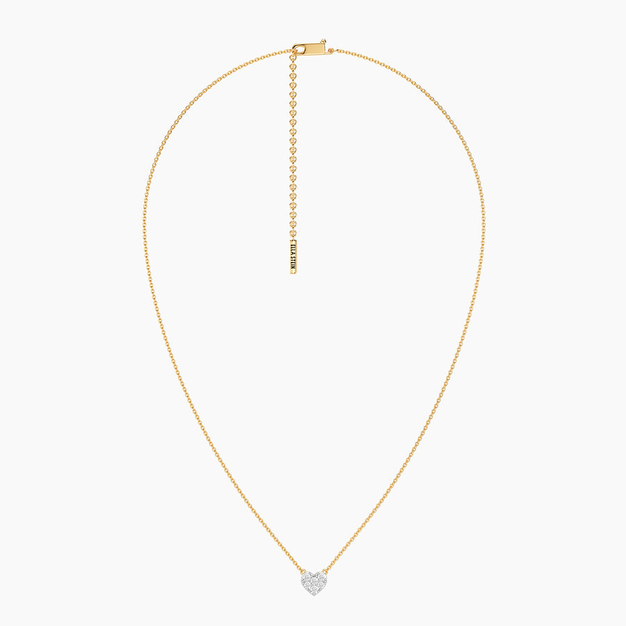 Lab-Grown 0.29 Ct Heart Pendant Necklace