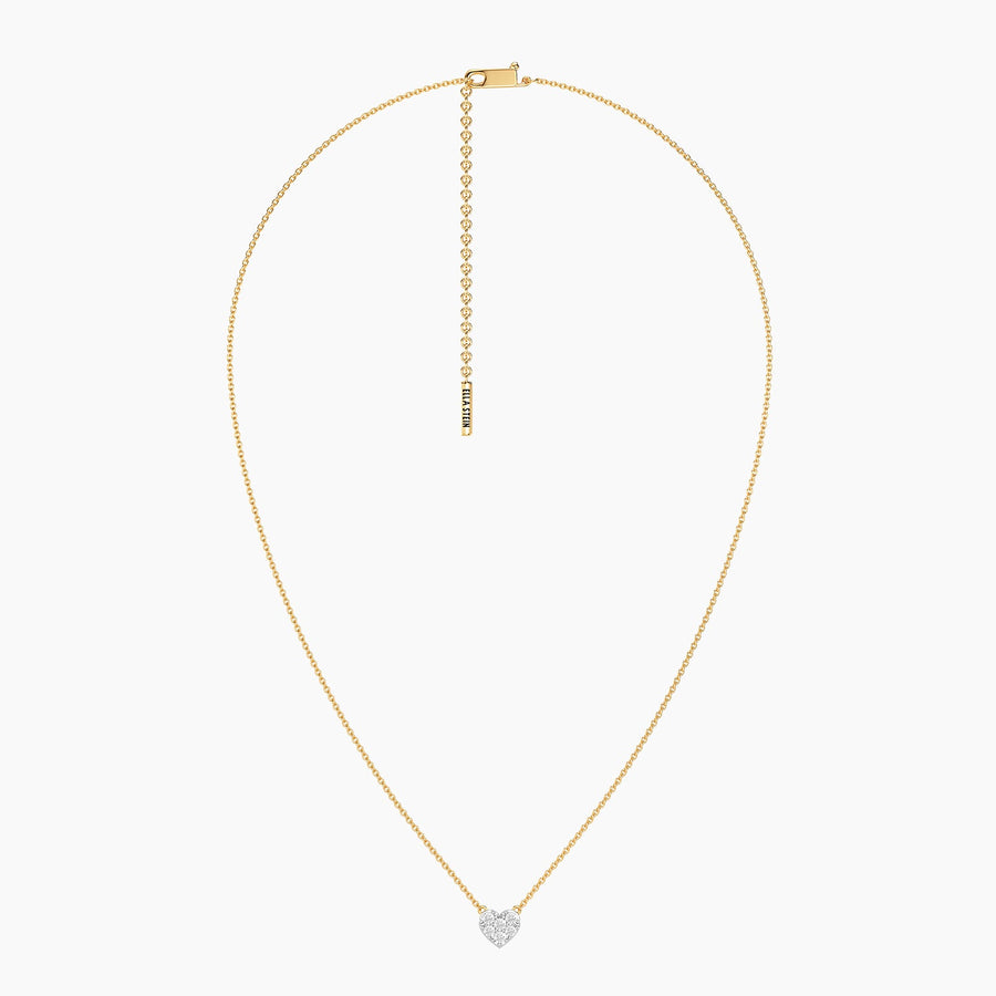 Lab-Grown 0.29 Ct Heart Pendant Necklace