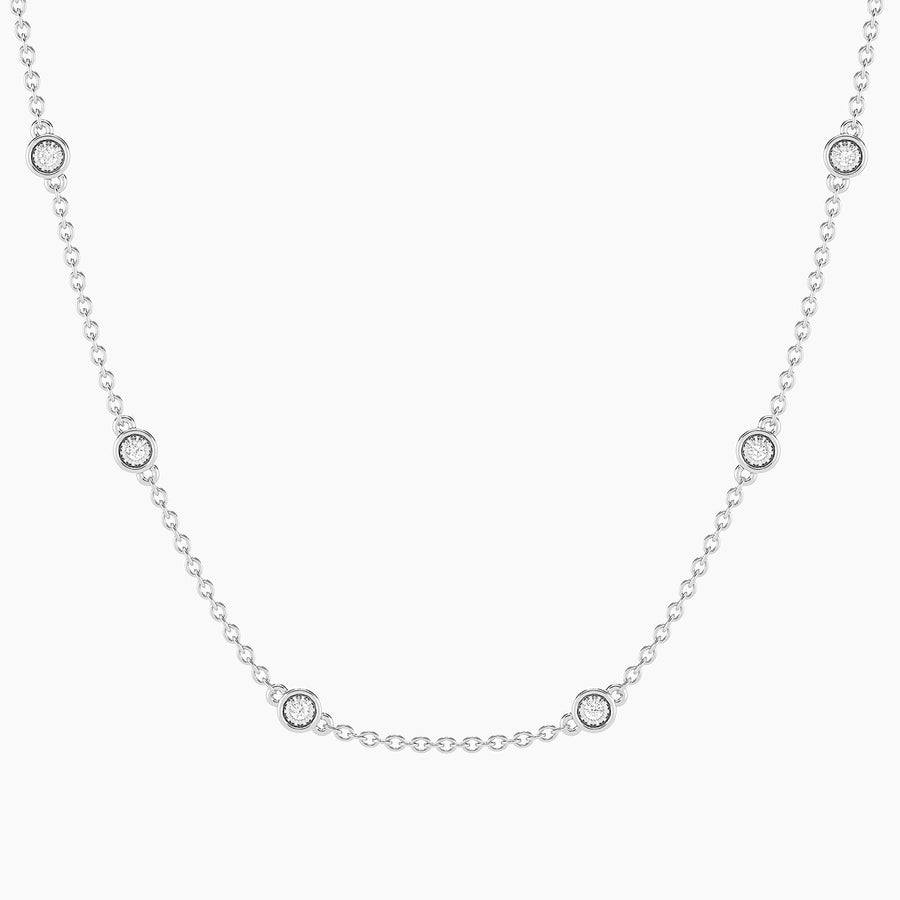 Lab-Grown Dot to Dot Chain Necklace