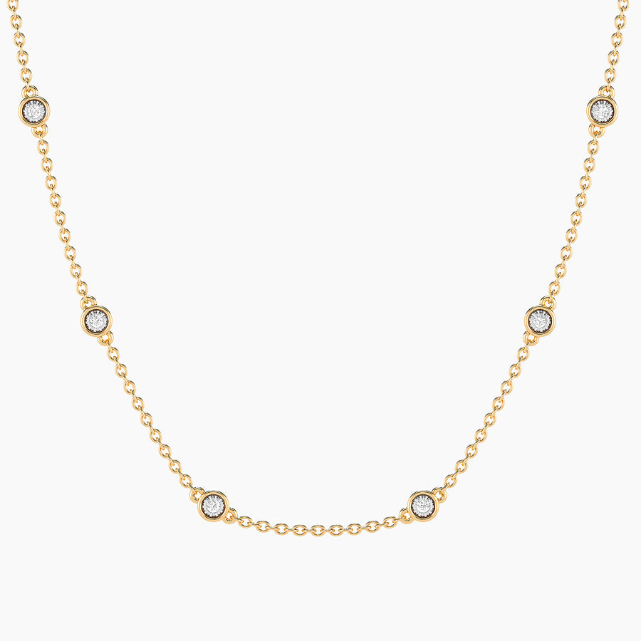 Lab-Grown Dot to Dot Chain Necklace