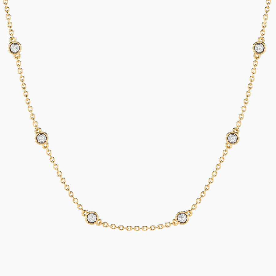 Lab-Grown Dot to Dot Chain Necklace