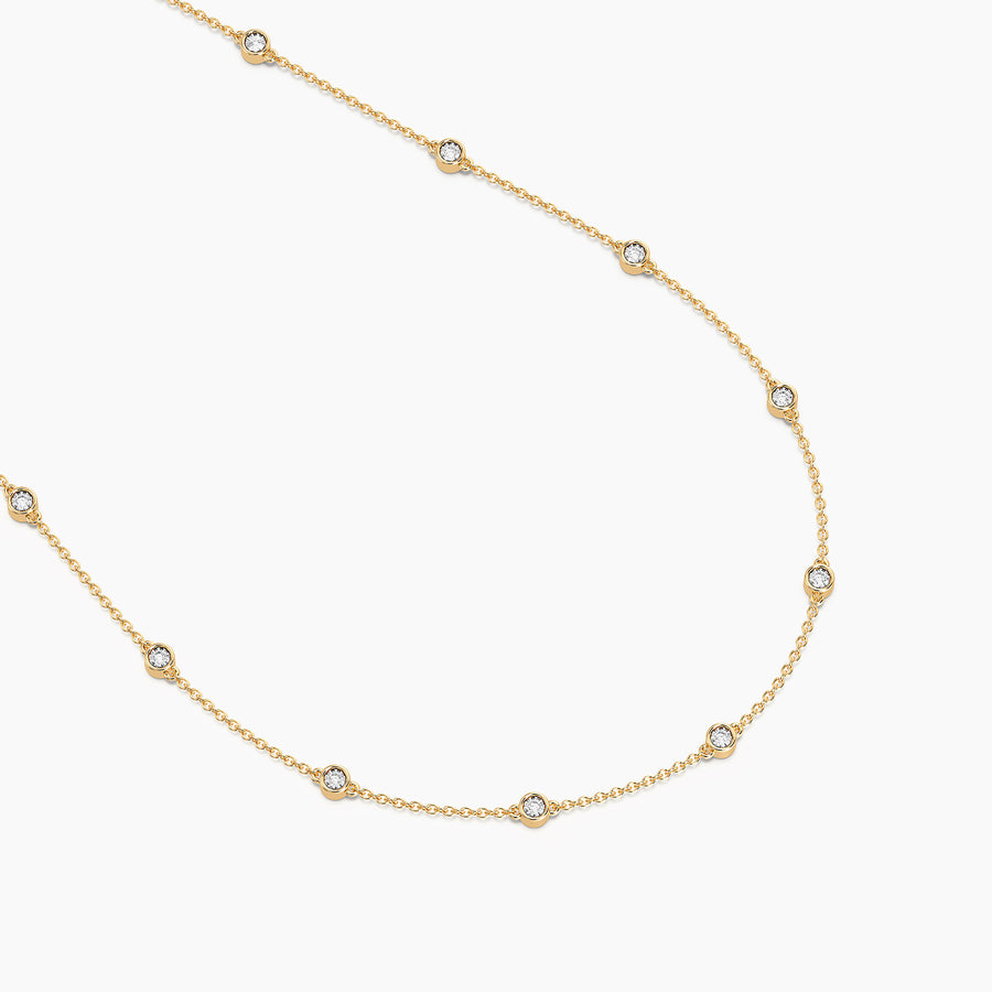 Lab-Grown Dot to Dot Chain Necklace