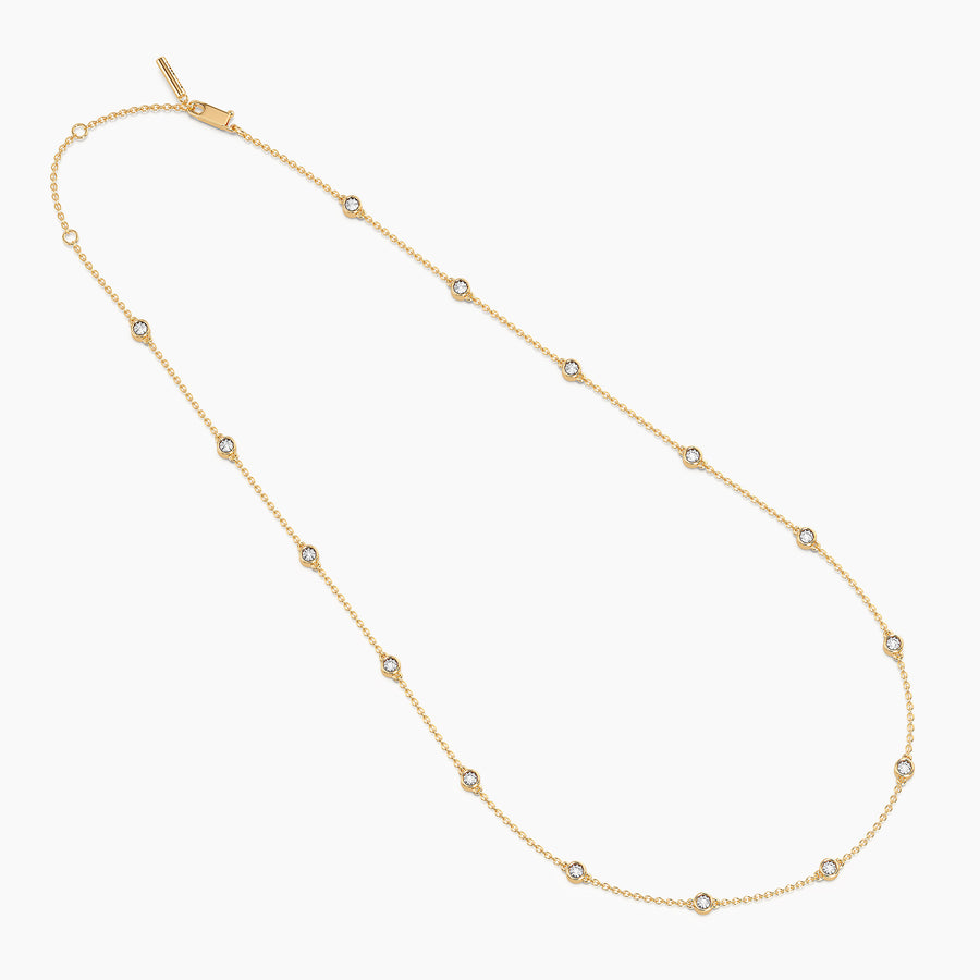 Lab-Grown Dot to Dot Chain Necklace