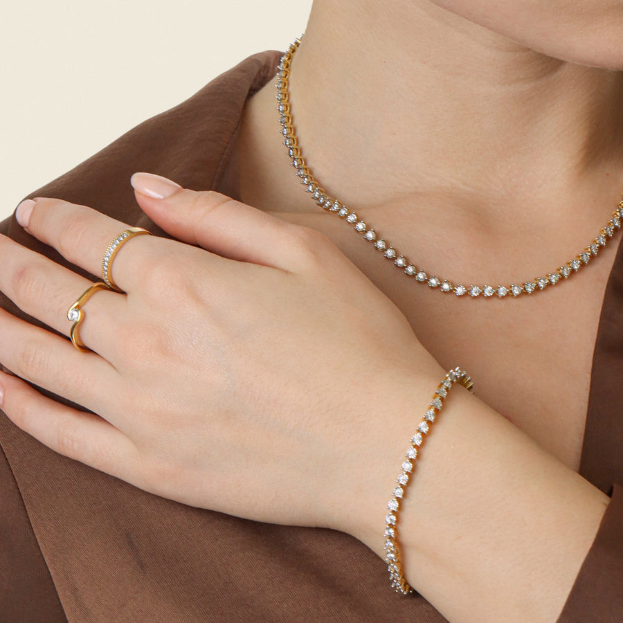 Lab-Grown 0.40 Ct Tennis Bracelet