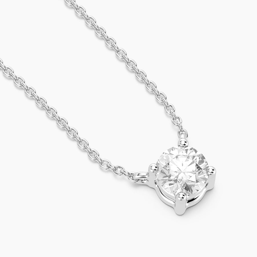 Lab-Grown 0.25 Ct Round Diamond Necklace