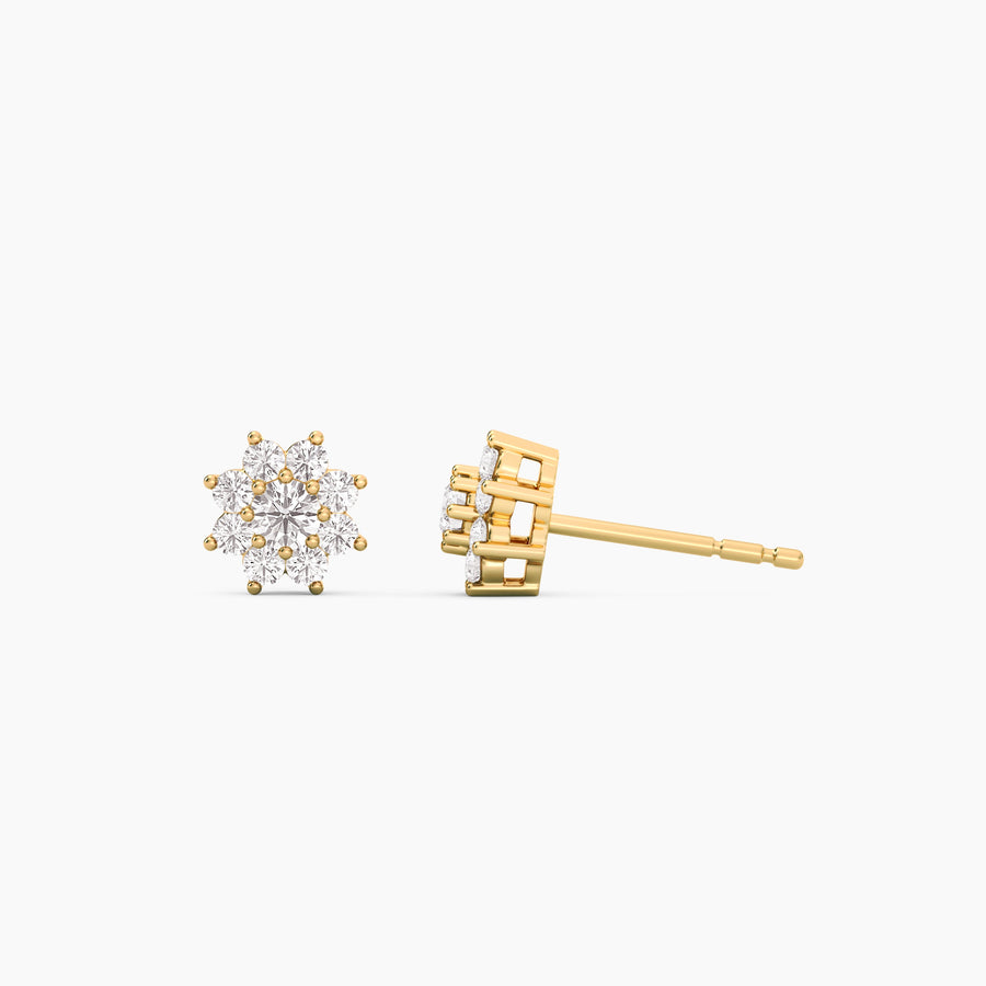 Lab-Grown 0.45 Ct Bloom Stud Earrings