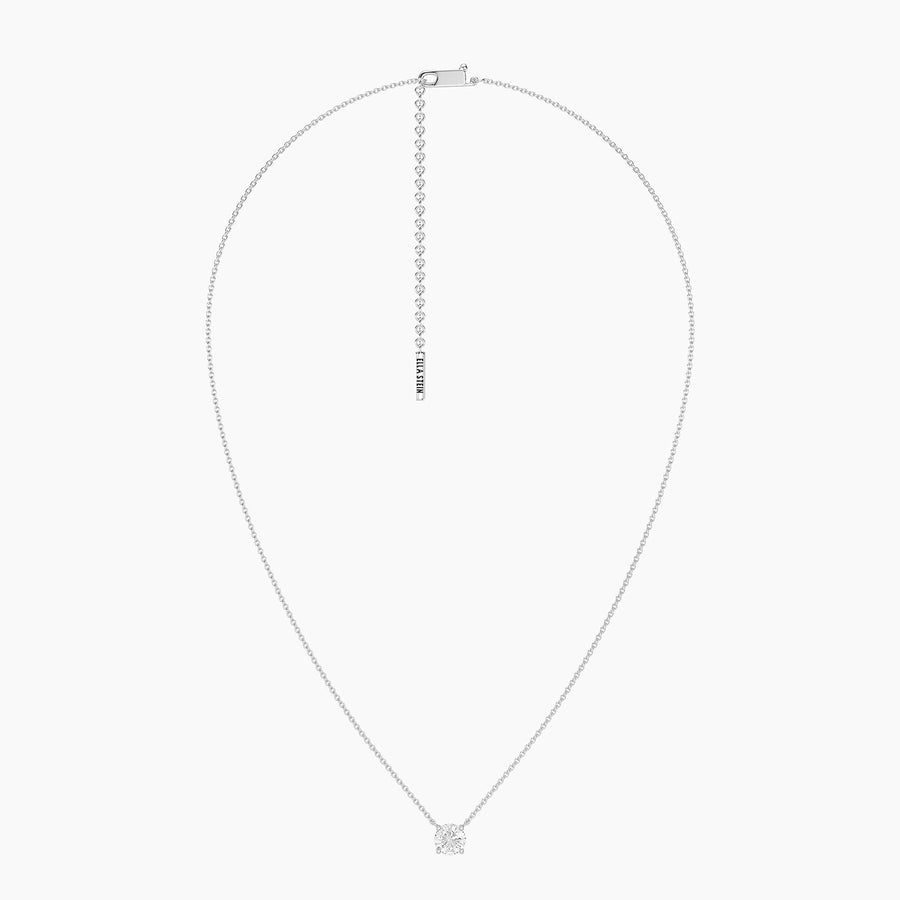 Lab-Grown 0.75 Ct Round Diamond Necklace