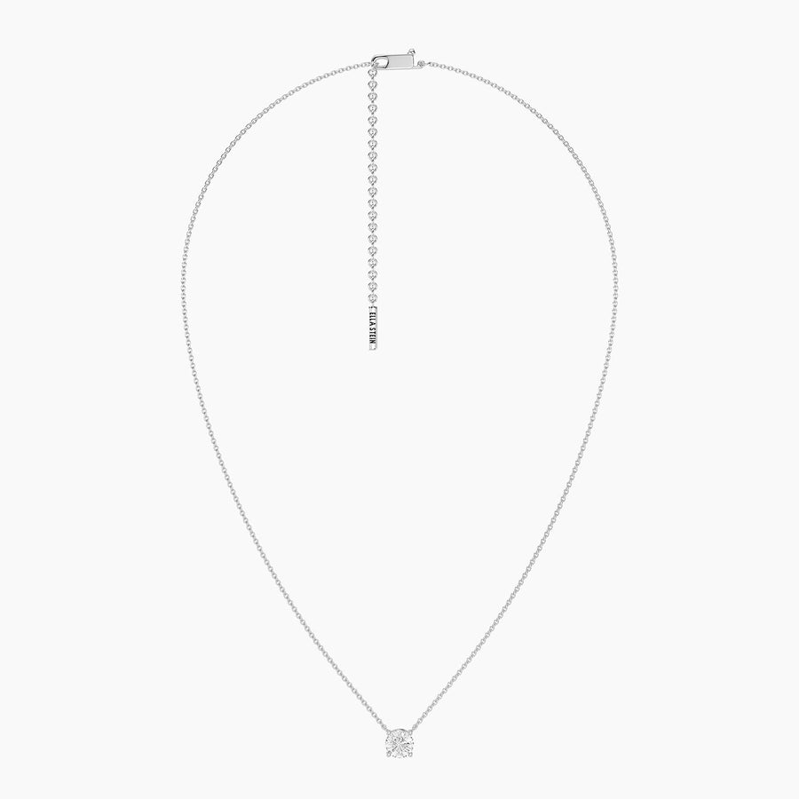 Lab-Grown 1.00 Ct Round Diamond Necklace