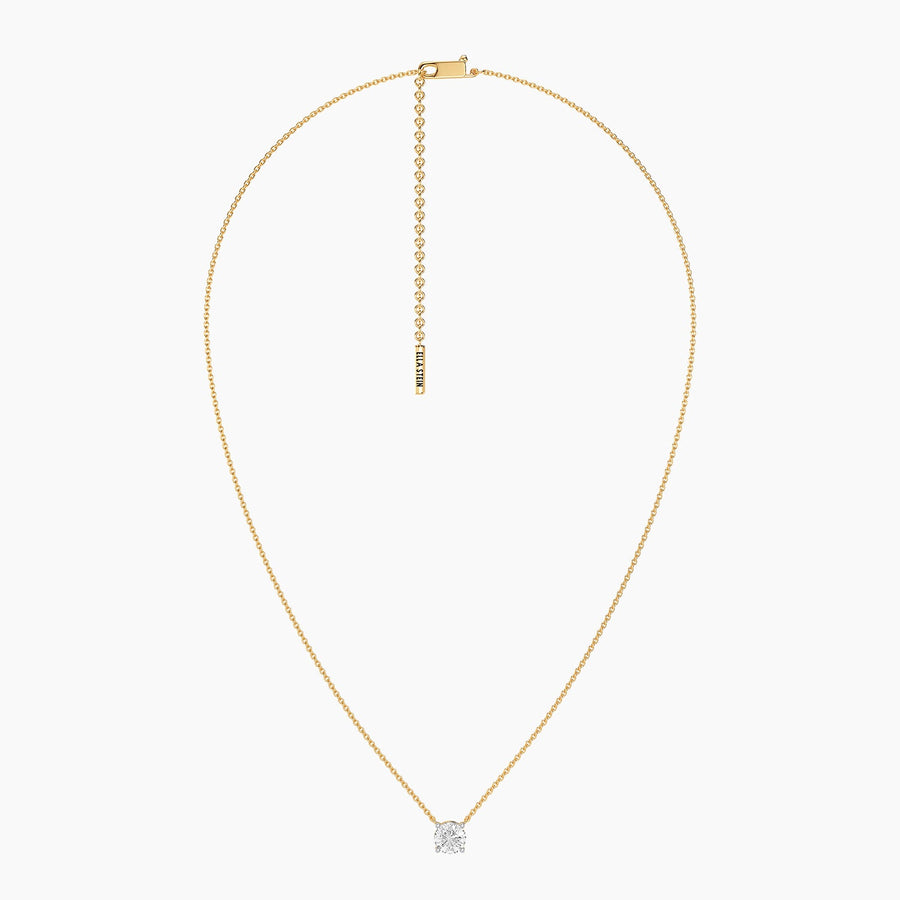 Lab-Grown 1.00 Ct Round Diamond Necklace