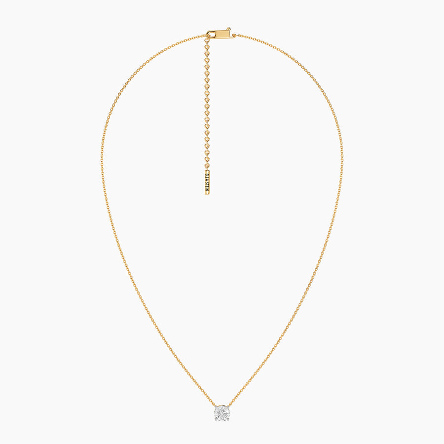 Lab-Grown 1.00 Ct Round Diamond Necklace