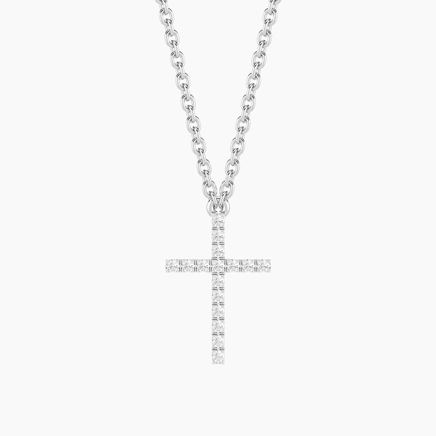 Lab-Grown Eternal Faith Pendant Necklace