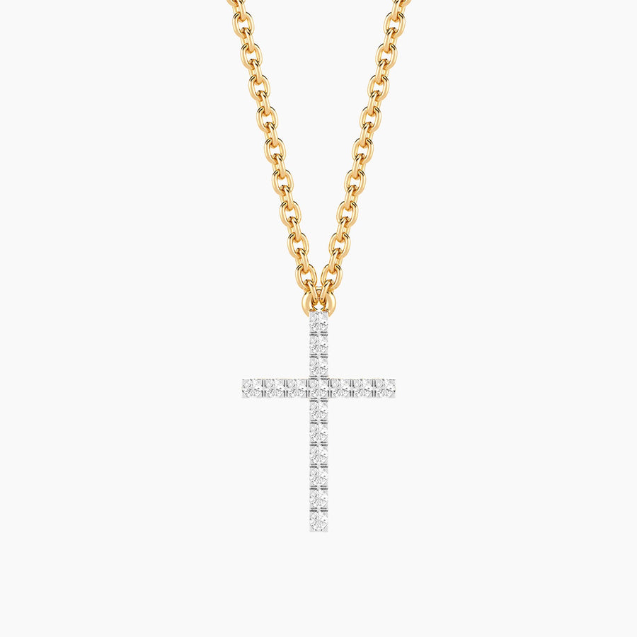 Lab-Grown Eternal Faith Pendant Necklace