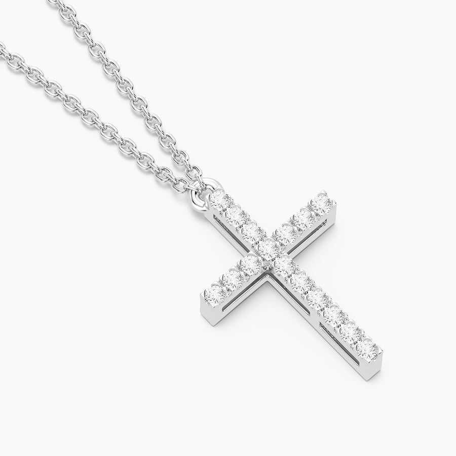Lab-Grown Eternal Faith Pendant Necklace