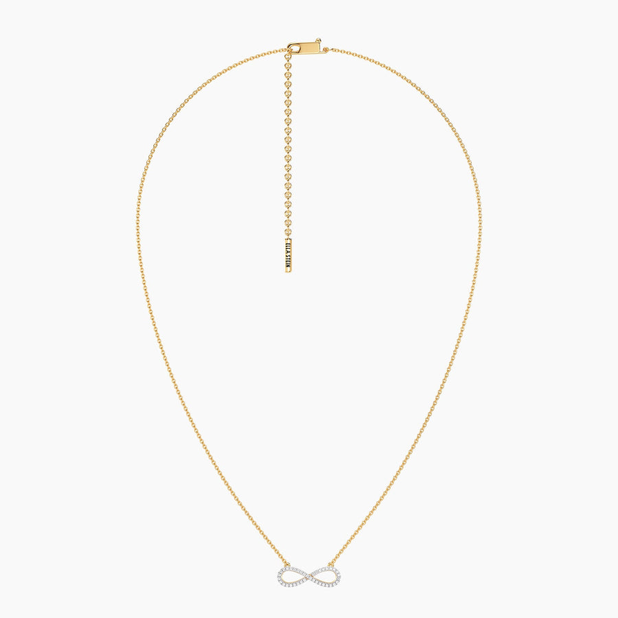 Lab-Grown Infinity Glow Pendant Necklace