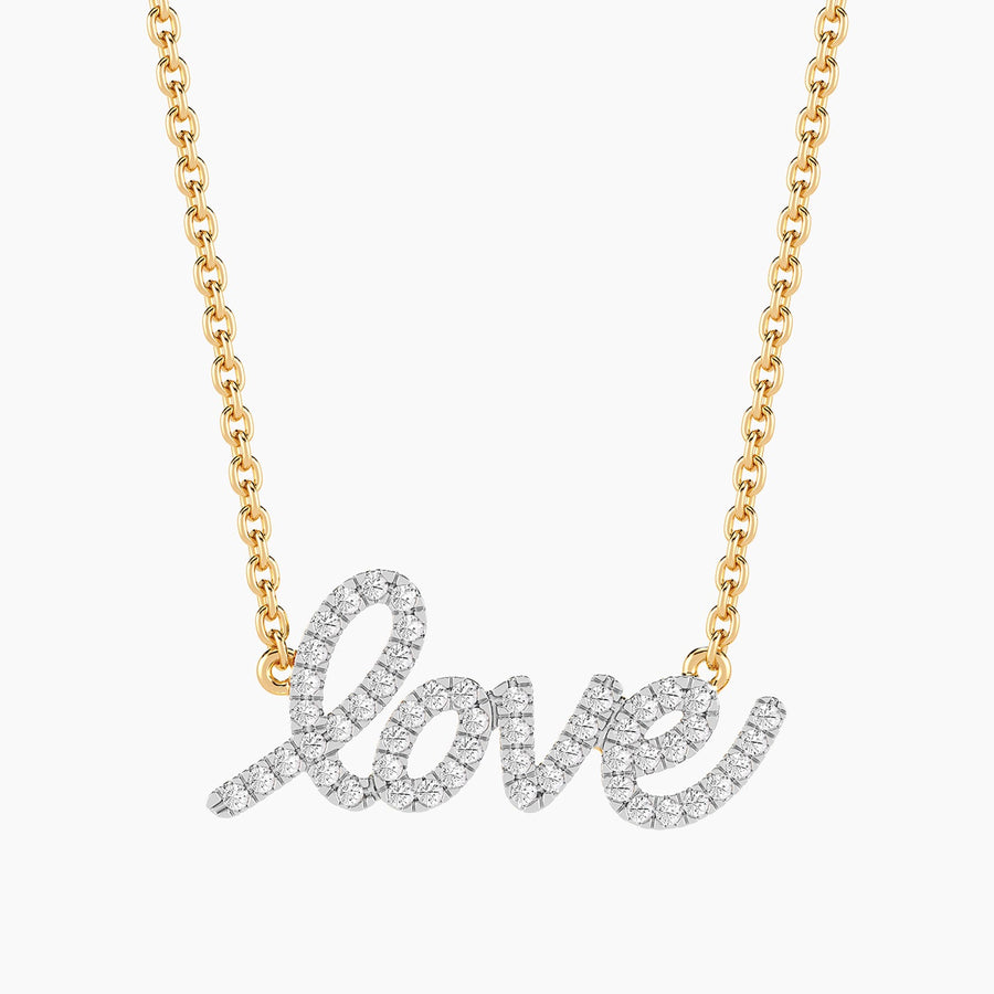Lab-Grown Love Pendant Necklace