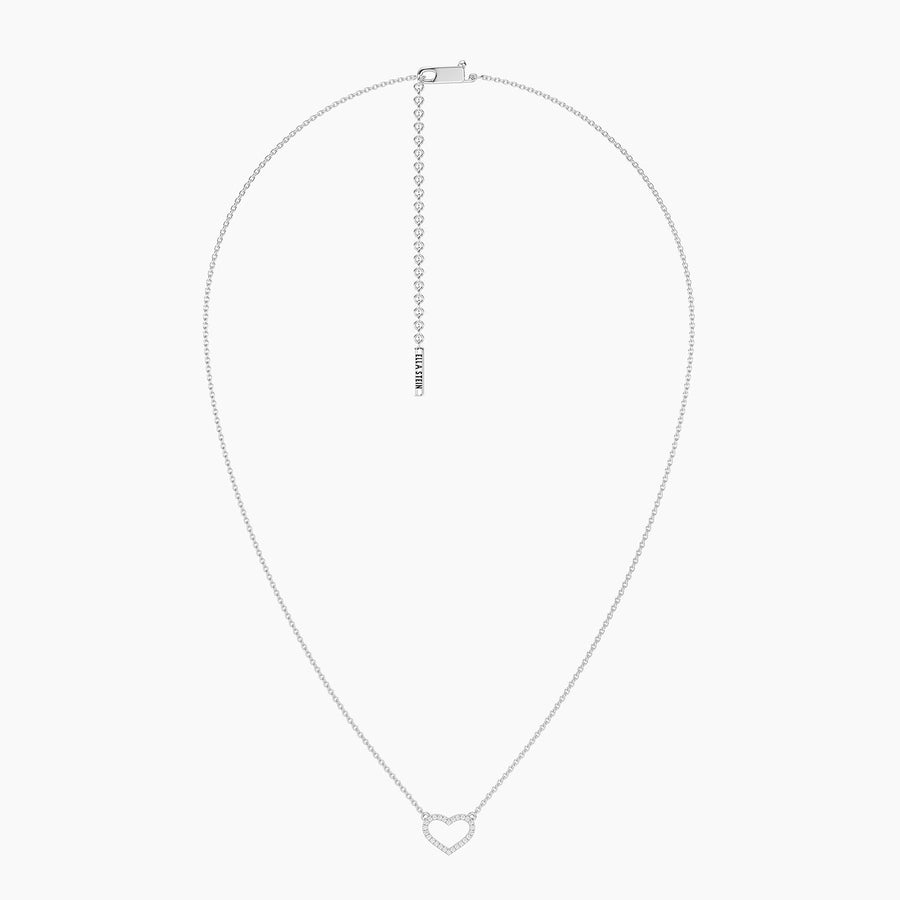 Lab-Grown Radiant Heart Pendant Necklace