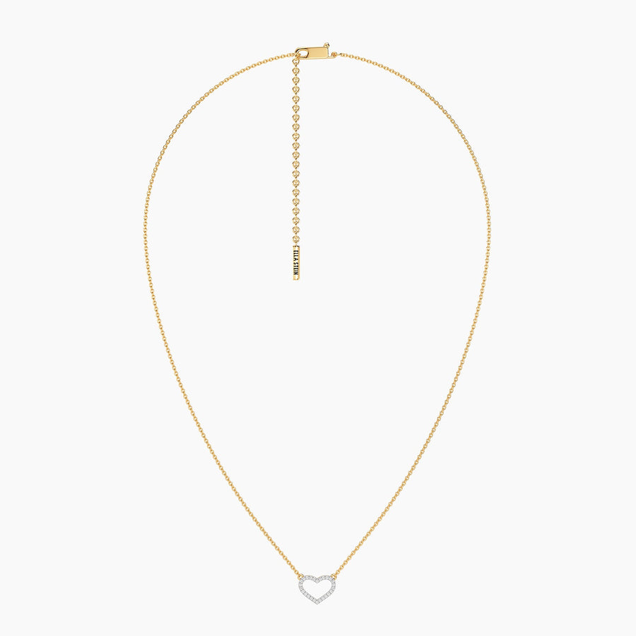 Lab-Grown Radiant Heart Pendant Necklace