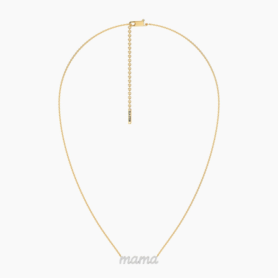 Lab-Grown Mama Pendant Necklace