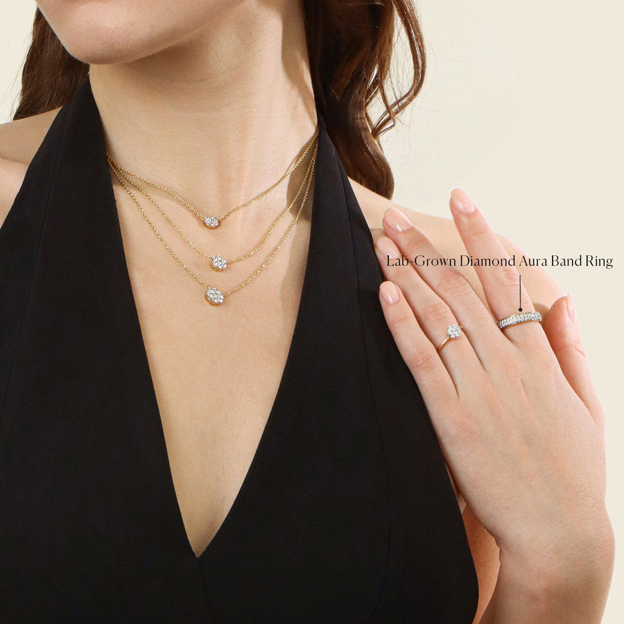 Lab-Grown  Diamond Aura Band Ring