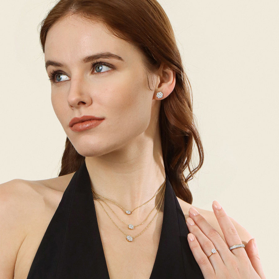 Lab-Grown Large Sphere Stud Earrings