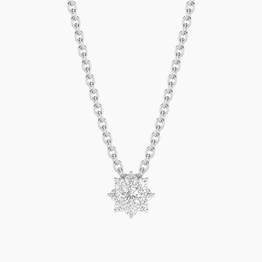 Lab-Grown 0.11 Ct Bloom Pendant Necklace