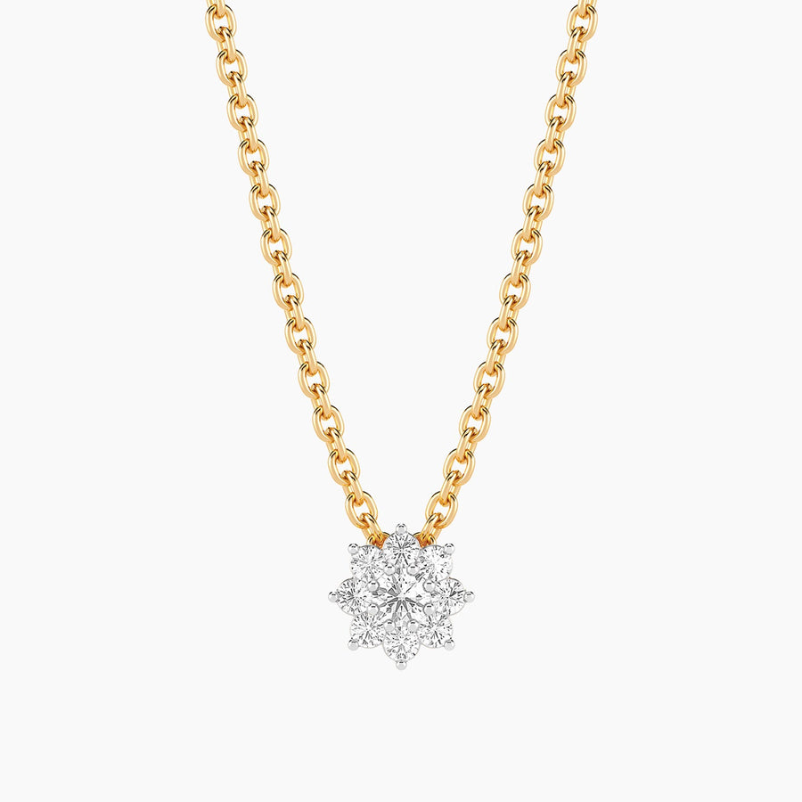 Lab-Grown 0.11 Ct Bloom Pendant Necklace