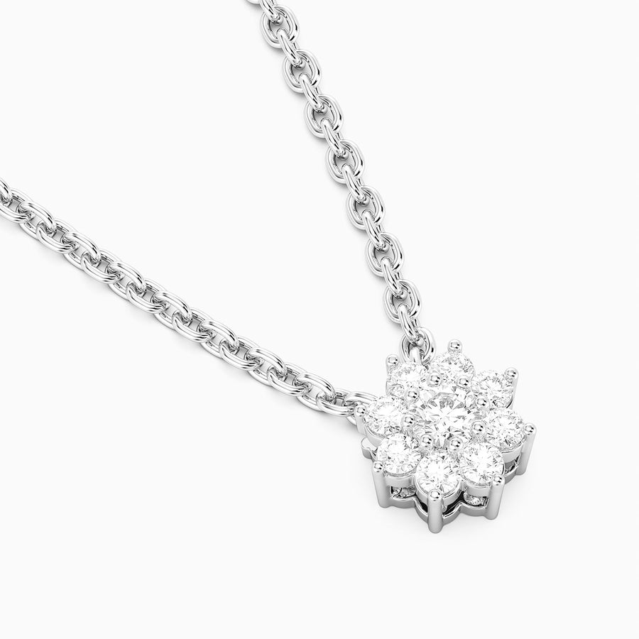 Lab-Grown 0.11 Ct Bloom Pendant Necklace