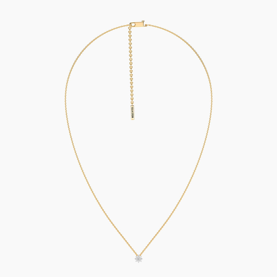 Lab-Grown 0.11 Ct Bloom Pendant Necklace