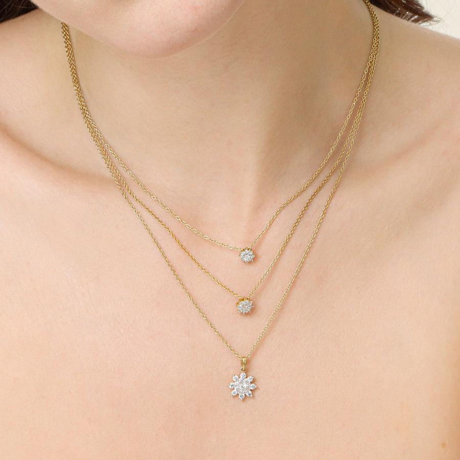 Lab-Grown 0.50 Ct Bloom Pendant Necklace