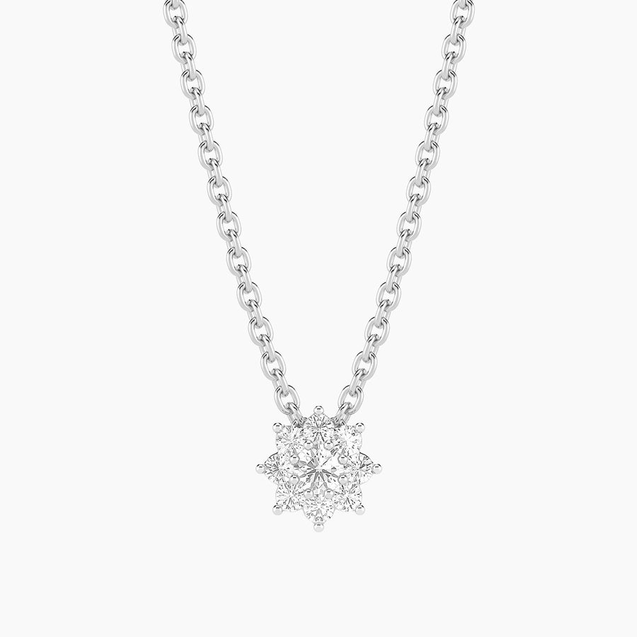 Lab-Grown 0.13 Ct Bloom Pendant Necklace