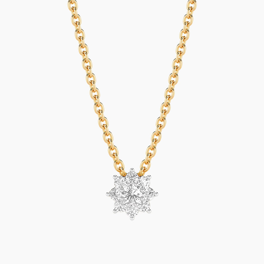Lab-Grown 0.13 Ct Bloom Pendant Necklace