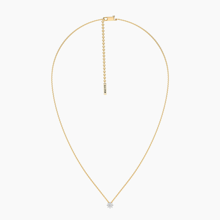 Lab-Grown 0.13 Ct Bloom Pendant Necklace
