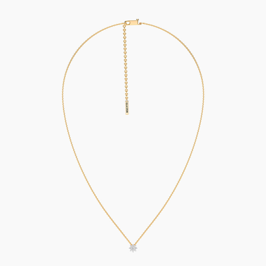 Lab-Grown 0.13 Ct Bloom Pendant Necklace