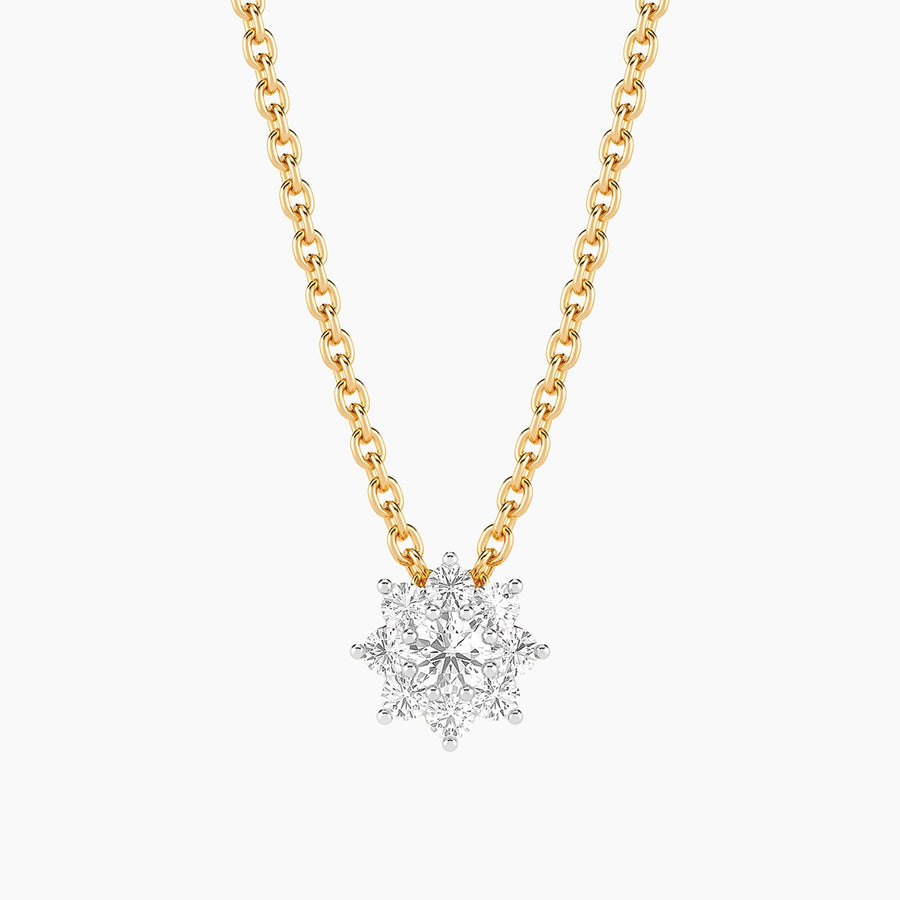 Lab-Grown 0.22 Bloom Pendant Necklace