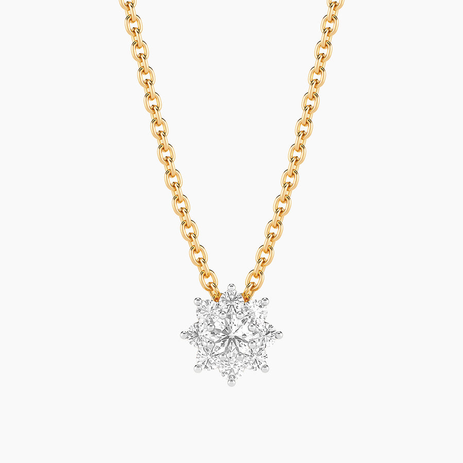 Lab-Grown 0.22 Ct Bloom Pendant Necklace
