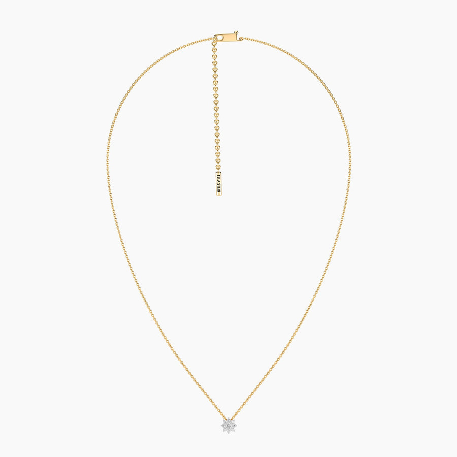 Lab-Grown 0.22 Bloom Pendant Necklace