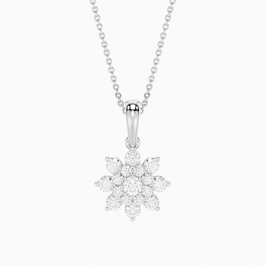 Lab-Grown 0.50 Ct Bloom Pendant Necklace