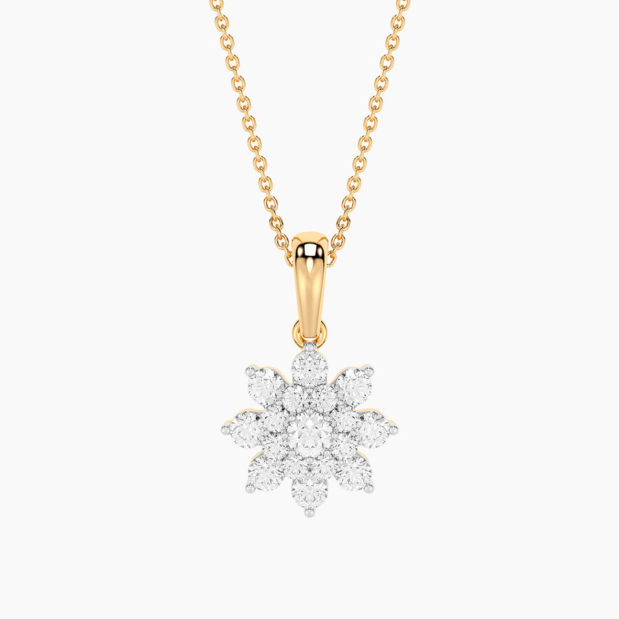 Lab-Grown 0.50 Ct Bloom Pendant Necklace