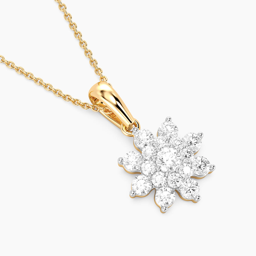 Lab-Grown 0.50 Ct Bloom Pendant Necklace