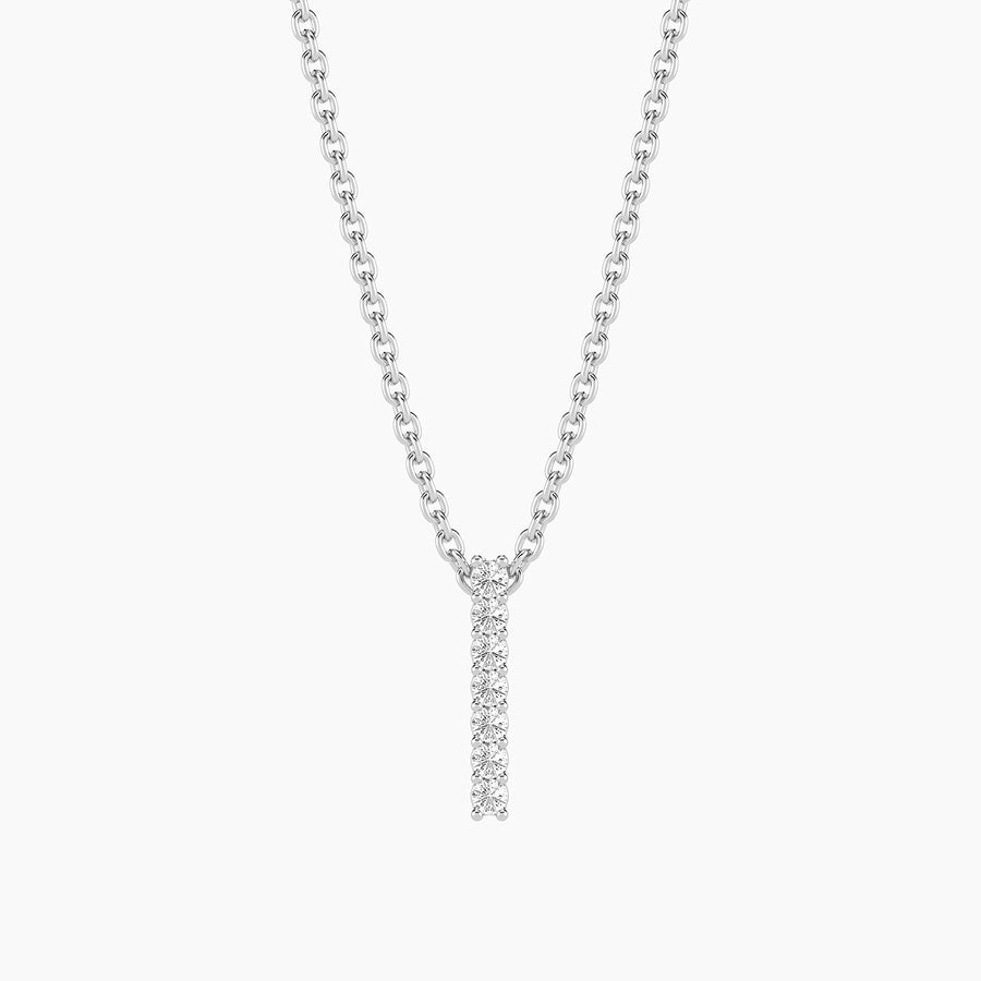 Lab-Grown Classic Bar Pendant Necklace