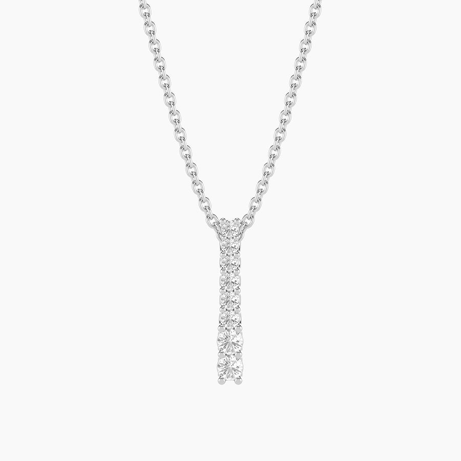 Lab-Grown Ascent Bar Pendant Necklace
