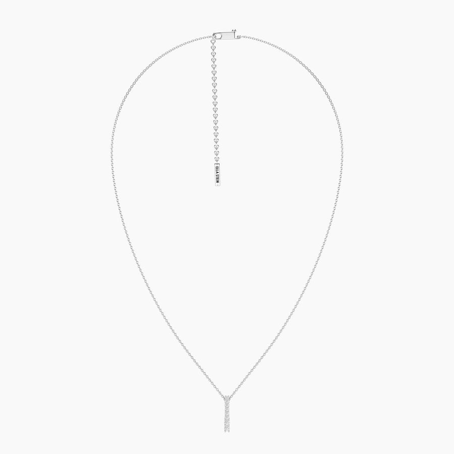 Lab-Grown Ascent Bar Pendant Necklace
