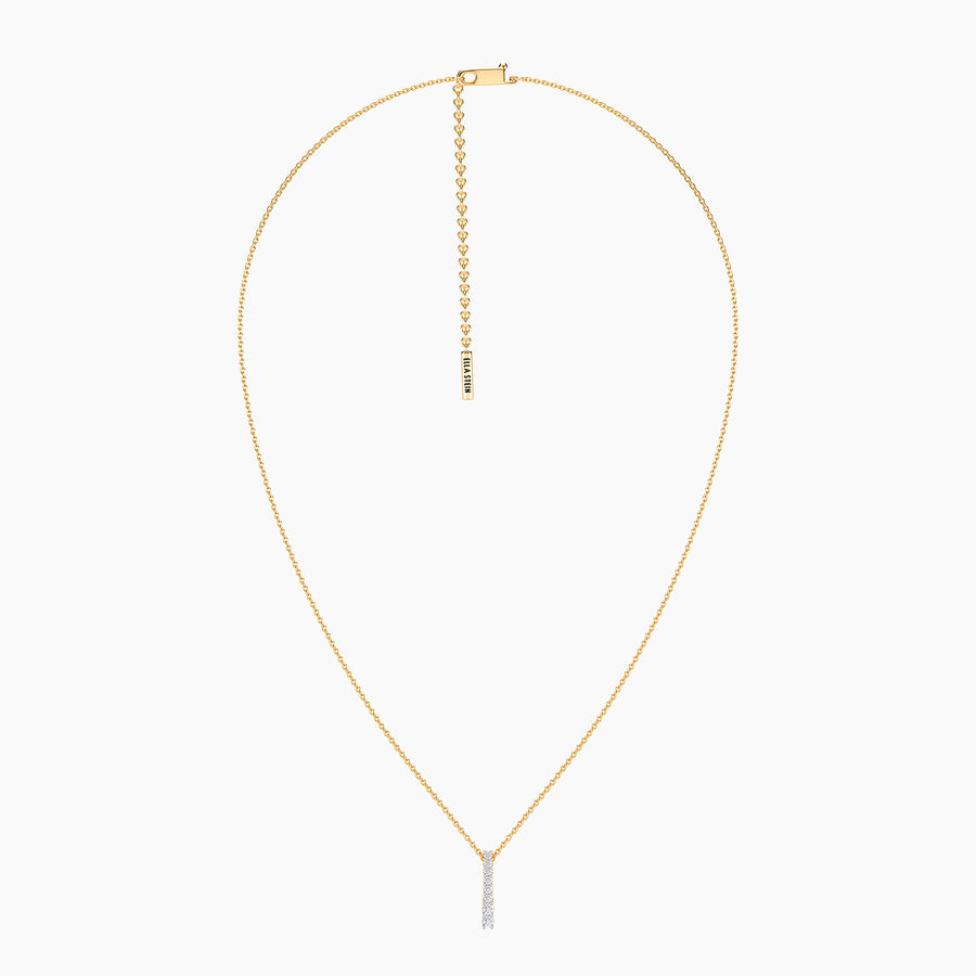 Lab-Grown Ascent Bar Pendant Necklace