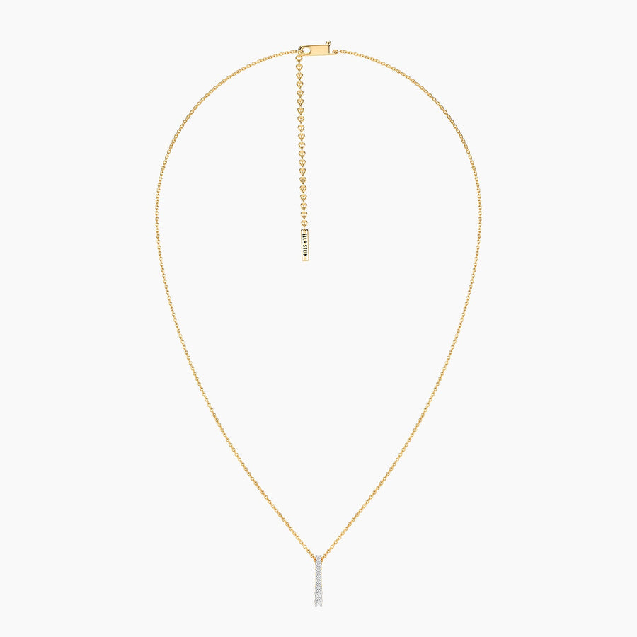 Lab-Grown Ascent Bar Pendant Necklace